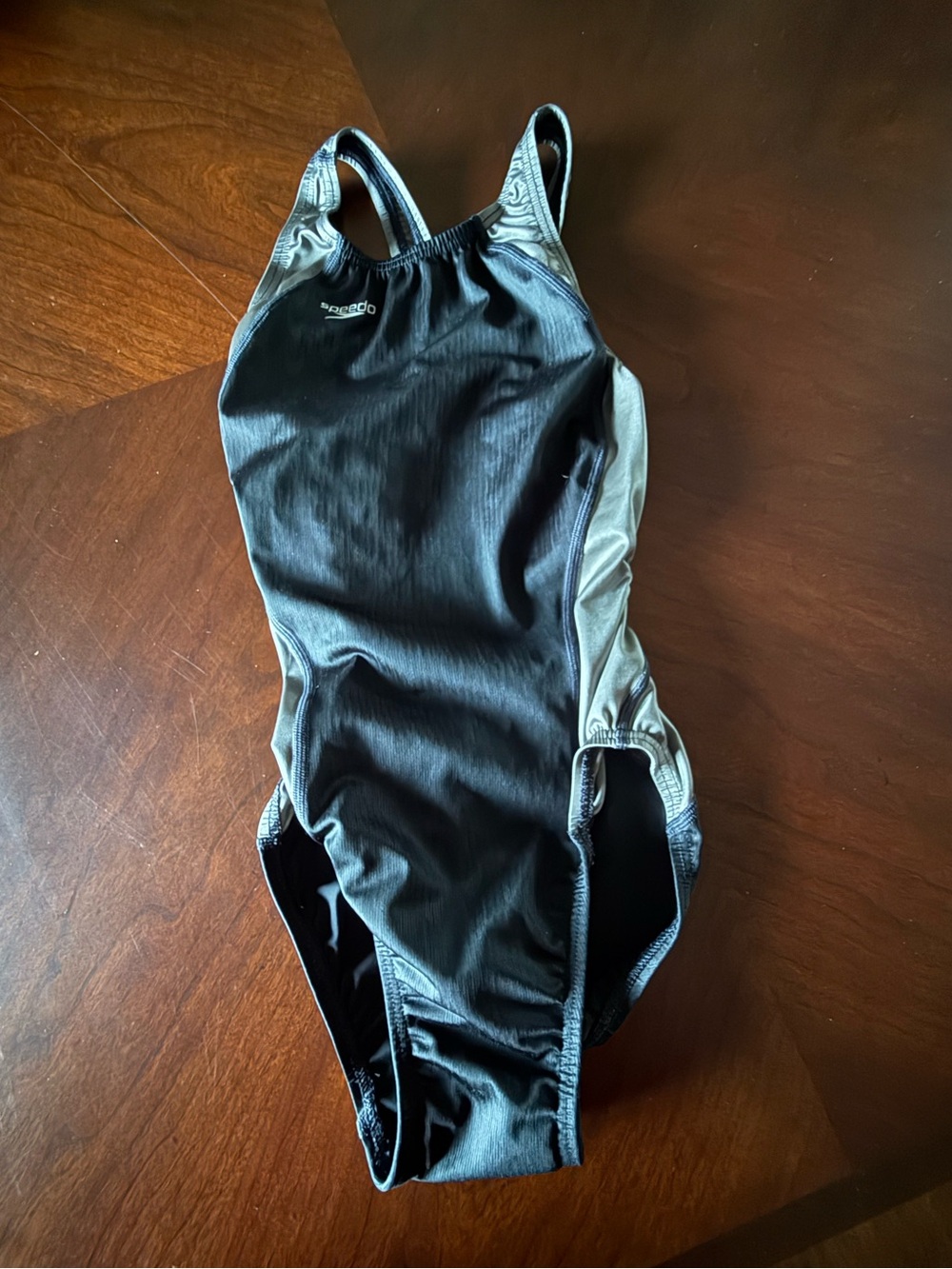 Speedo Black/Grey Racing Performance Swimsuit - Size 24